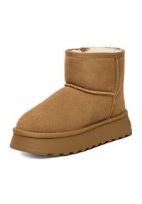 Badura Śniegowce C-WFA-01-H Brązowy. Kolor: brązowy. Materiał: skóra, zamsz #4