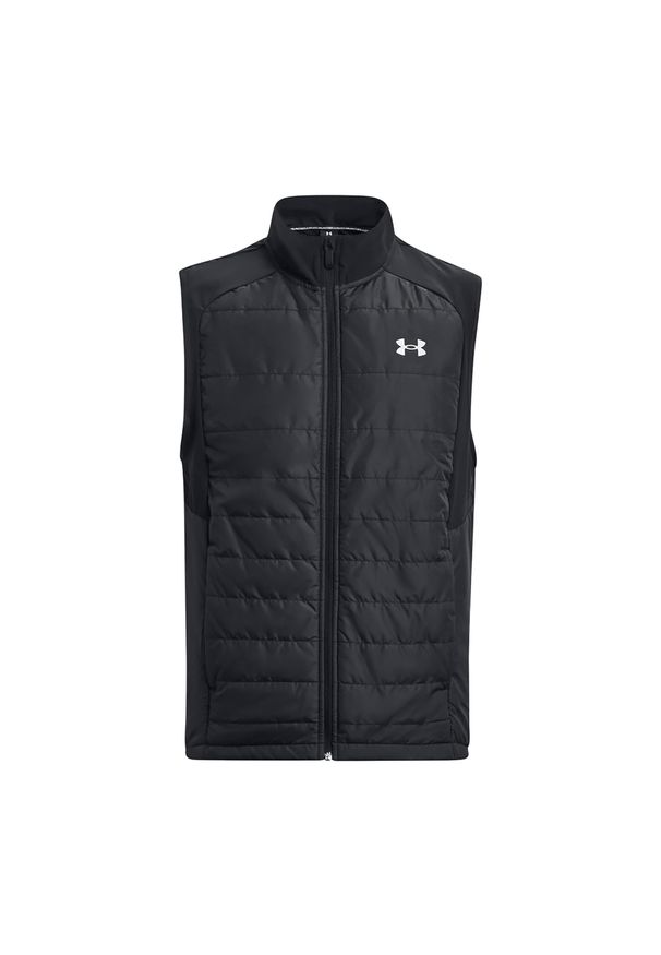 Bezrękawnik do biegania męski Under Armour Storm Session Run Vest. Kolor: czarny. Długość rękawa: bez rękawów. Sport: bieganie