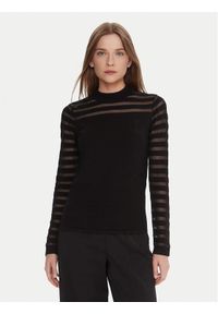 LOLA CASADEMUNT Bluzka LF2511015 Czarny Slim Fit. Kolor: czarny. Materiał: wiskoza
