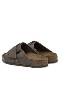 Birkenstock Klapki Kyoto 1029137 Brązowy. Kolor: brązowy. Materiał: skóra, zamsz #3