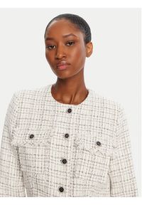 Guess Kurtka przejściowa W5YN44 WHDB2 Biały Regular Fit. Kolor: biały. Materiał: syntetyk