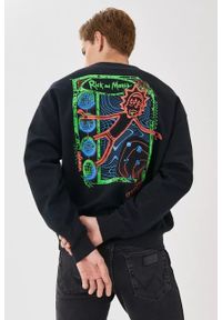 Wrangler - WRANGLER RICK&MORTY CREW MĘSKA BLUZA KLASYCZNA BLACK W6R1HN100 112144802. Styl: klasyczny #5