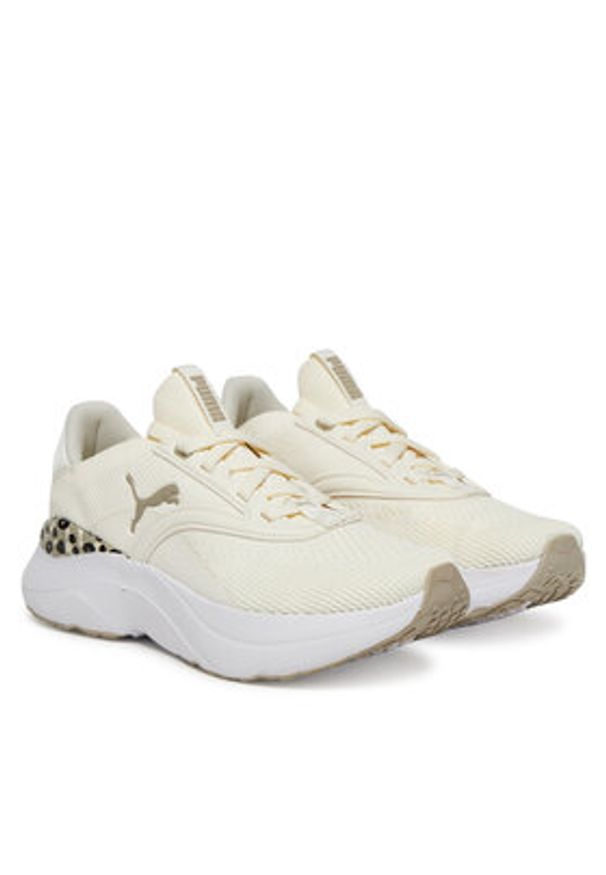 Puma Buty do biegania Softride Mayve Hybrid Skins 310996 02 Écru. Materiał: materiał