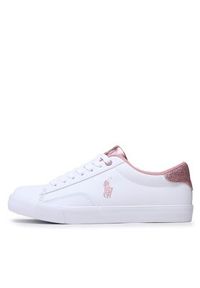 Polo Ralph Lauren Tenisówki Theron V RF104103 Biały. Kolor: biały. Materiał: skóra