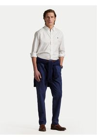 Polo Ralph Lauren Koszula 710829480002 Biały Custom Fit. Typ kołnierza: polo. Kolor: biały. Materiał: bawełna
