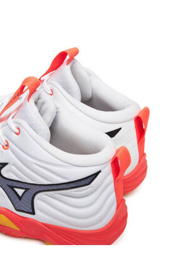 Mizuno Buty halowe Wave Momentum Elite Mid V1GA2517 Pomarańczowy. Kolor: pomarańczowy. Materiał: skóra. Model: Mizuno Wave