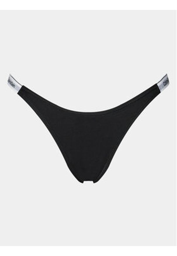 Calvin Klein Underwear Stringi 000QD5157E Czarny. Kolor: czarny. Materiał: bawełna