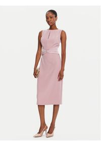 Rinascimento Sukienka koktajlowa CFC0125073003 Różowy Slim Fit. Kolor: różowy. Materiał: syntetyk. Styl: wizytowy #5