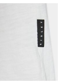 Sisley T-Shirt 3WF0S101K Biały Regular Fit. Kolor: biały. Materiał: bawełna