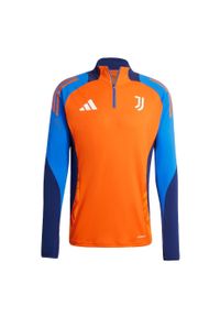 Adidas - Bluza Juventus Tiro 24 Competition Training. Kolor: pomarańczowy. Materiał: dresówka, materiał. Sport: piłka nożna