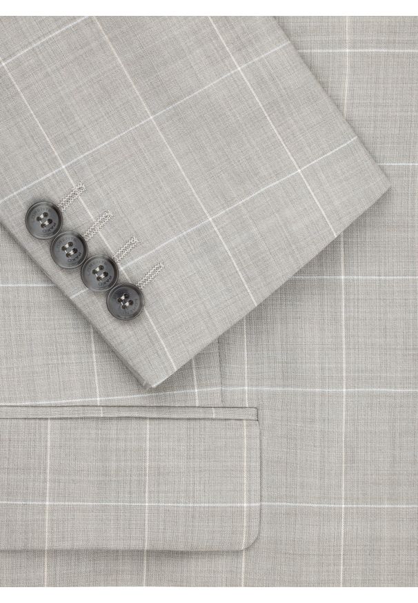 Pako Lorente - PAKO LORENTE - Wełniany garnitur męski w kratkę. Materiał: wełna. Wzór: kratka