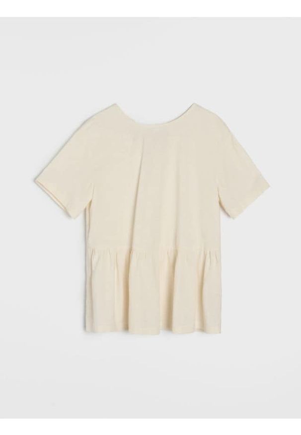 Sinsay - Koszula z domieszką lnu - kremowy. Kolor: kremowy. Materiał: len