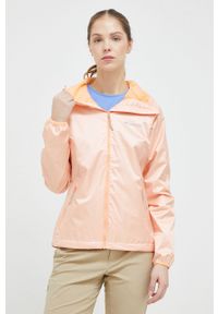 columbia - Columbia kurtka przeciwdeszczowa Ulica Jacket damska kolor pomarańczowy przejściowa 1718001-031. Kolor: pomarańczowy. Styl: street #3