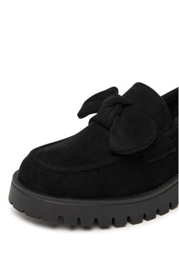 DeeZee Loafersy HXG2108-93 Czarny. Kolor: czarny. Materiał: materiał