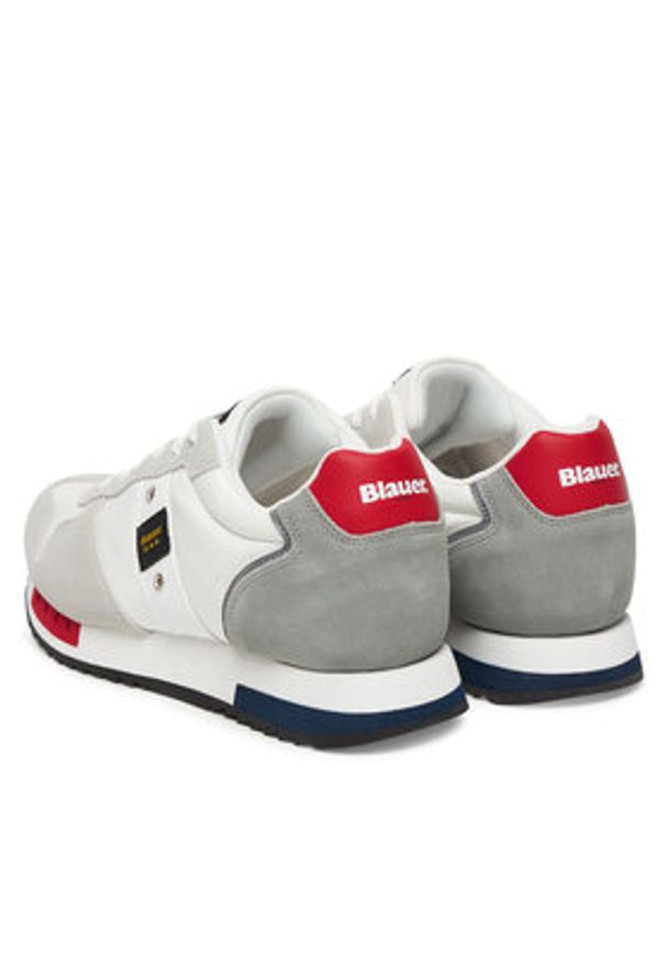 Blauer Sneakersy S6QUEENS01/MES Biały. Kolor: biały. Materiał: skóra, zamsz