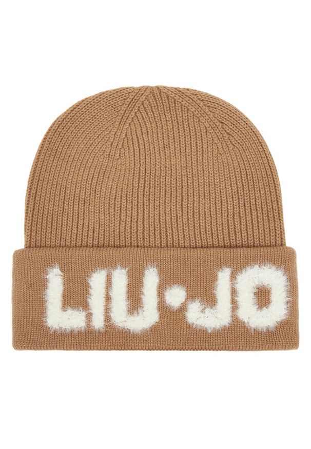 Liu Jo Czapka 2F5059 M0300 Beżowy. Kolor: beżowy. Materiał: wełna