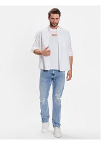 Calvin Klein Jeans T-Shirt J30J322872 Biały Regular Fit. Kolor: biały. Materiał: bawełna #4