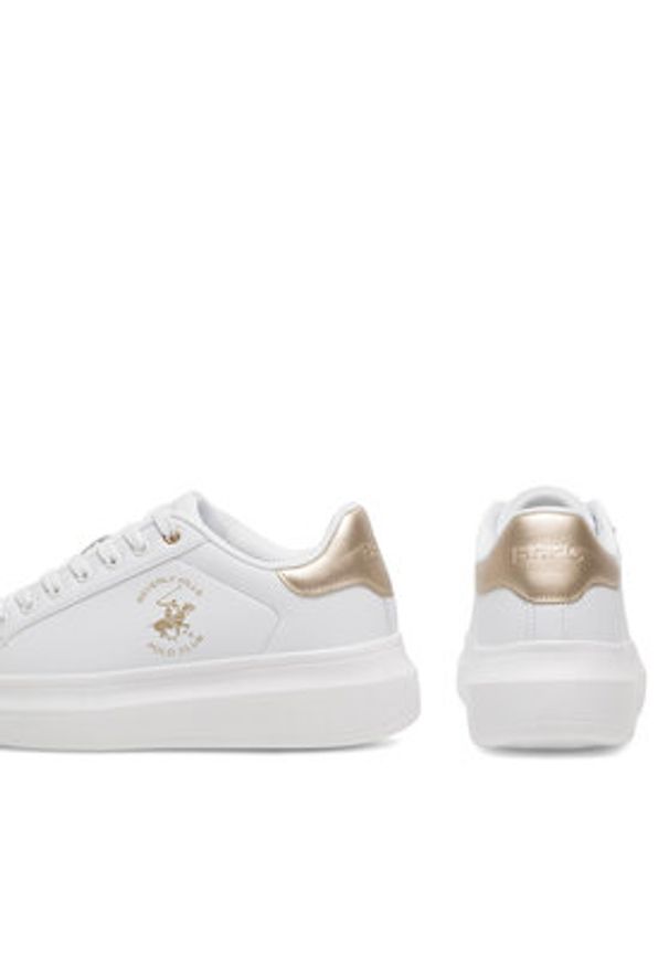 Beverly Hills Polo Club Sneakersy SK-09001 Biały. Kolor: biały. Materiał: skóra