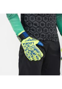 LEGEA - Rękawice Legea Fabien Dorosłych. Kolor: niebieski, wielokolorowy, żółty. Sport: piłka nożna #1