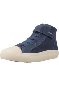 Geox - Buty GEOX J GISLI BOY Niebieski. Kolor: niebieski. Materiał: syntetyk, tkanina. Sport: turystyka piesza