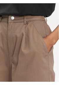 Converse Spodnie materiałowe 10026054-A02 Beżowy Wide Leg. Kolor: beżowy. Materiał: bawełna