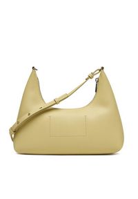 Calvin Klein Torebka Foil Logo Conv Shoulder Bag LV04F3272G Żółty. Kolor: żółty. Materiał: skórzane #5