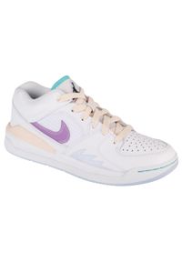 Buty do koszykówki damskie, Nike Wmns Air Jordan Stadium 90. Kolor: biały. Materiał: guma, skóra, tkanina, materiał, syntetyk. Model: Nike Air Jordan. Sport: koszykówka