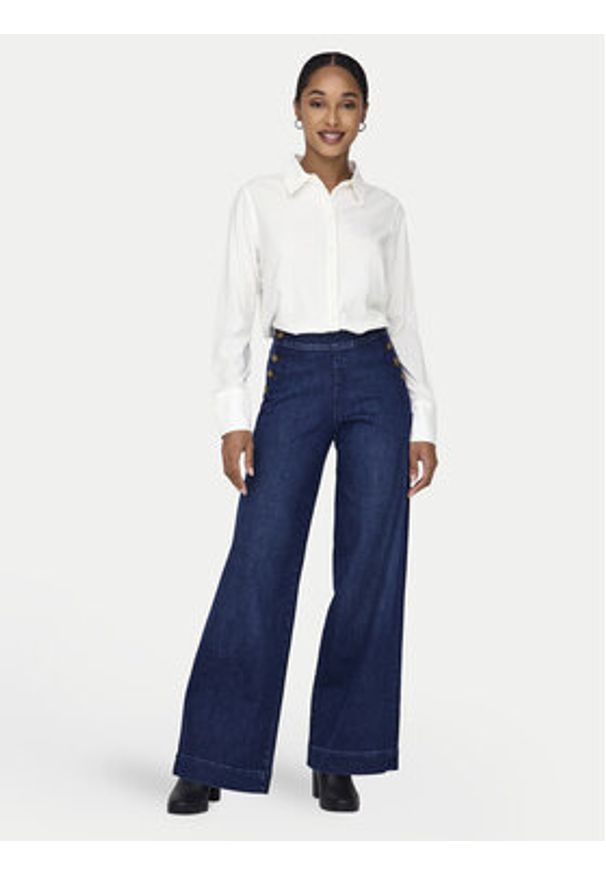 only - ONLY Koszula Berit 15320243 Biały Regular Fit. Kolor: biały. Materiał: wiskoza