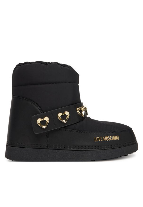 Love Moschino - LOVE MOSCHINO Śniegowce JA24182G1NISD00A Czarny. Kolor: czarny. Materiał: materiał