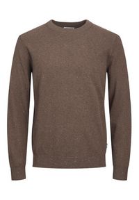 Jack & Jones - Jack&Jones Sweter Albert 12236792 Brązowy Regular Fit. Kolor: brązowy. Materiał: bawełna #6