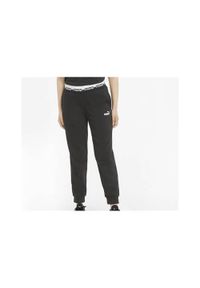 Spodnie sportowe damskie Puma Amplified. Kolor: czarny. Materiał: dresówka