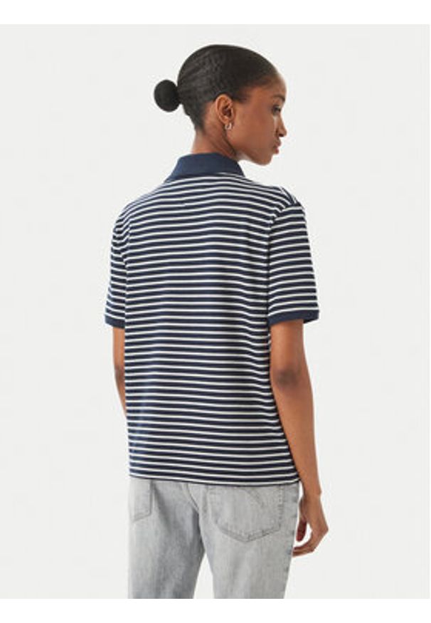TOMMY HILFIGER - Tommy Hilfiger Polo WW0WW48720 Granatowy Relaxed Fit. Typ kołnierza: polo. Kolor: niebieski. Materiał: bawełna