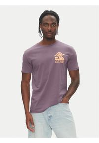 Quiksilver T-Shirt EQYZT08053 Fioletowy Regular Fit. Kolor: fioletowy. Materiał: bawełna