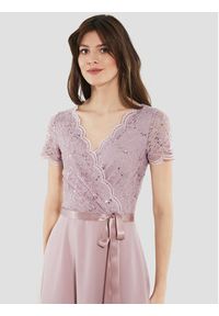 Swing Sukienka koktajlowa 5AE10300 Różowy Regular Fit. Kolor: różowy. Materiał: syntetyk. Styl: wizytowy #9