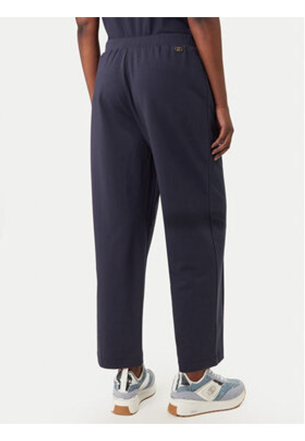 Liu Jo Sport Kuloty TA6211 FS090 Granatowy Regular Fit. Kolor: niebieski. Materiał: bawełna. Styl: sportowy