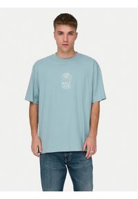 Only & Sons T-Shirt Malik 22029484 Niebieski Relaxed Fit. Kolor: niebieski. Materiał: bawełna #1