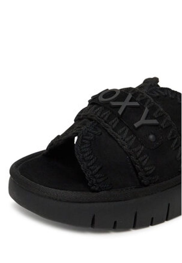 Roxy Klapki HY62277-5 Czarny. Kolor: czarny. Materiał: materiał