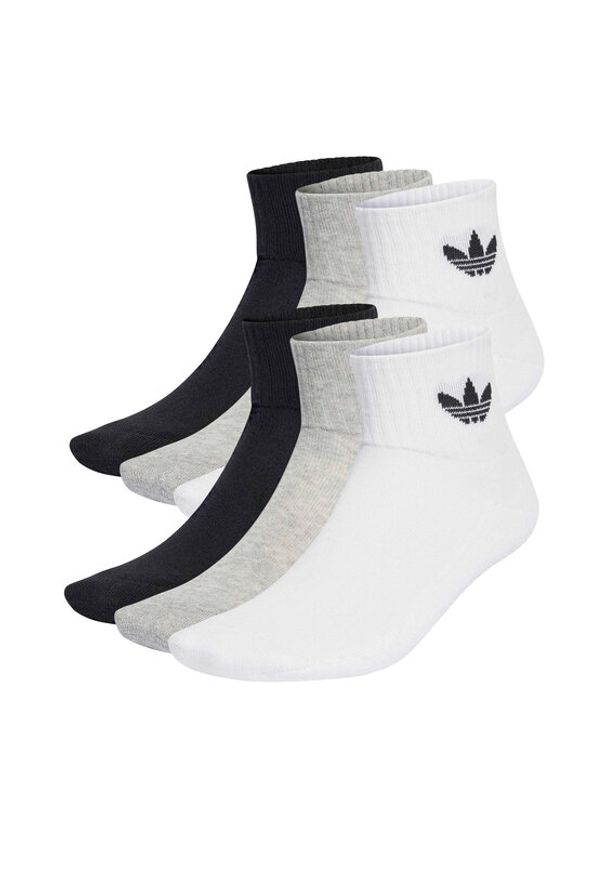 Adidas - adidas Zestaw 3 par wysokich skarpet unisex IJ5628 Kolorowy. Materiał: materiał, bawełna. Wzór: kolorowy