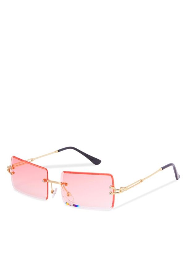 Jack & Jones - Okulary przeciwsłoneczne Jack&Jones. Kolor: różowy