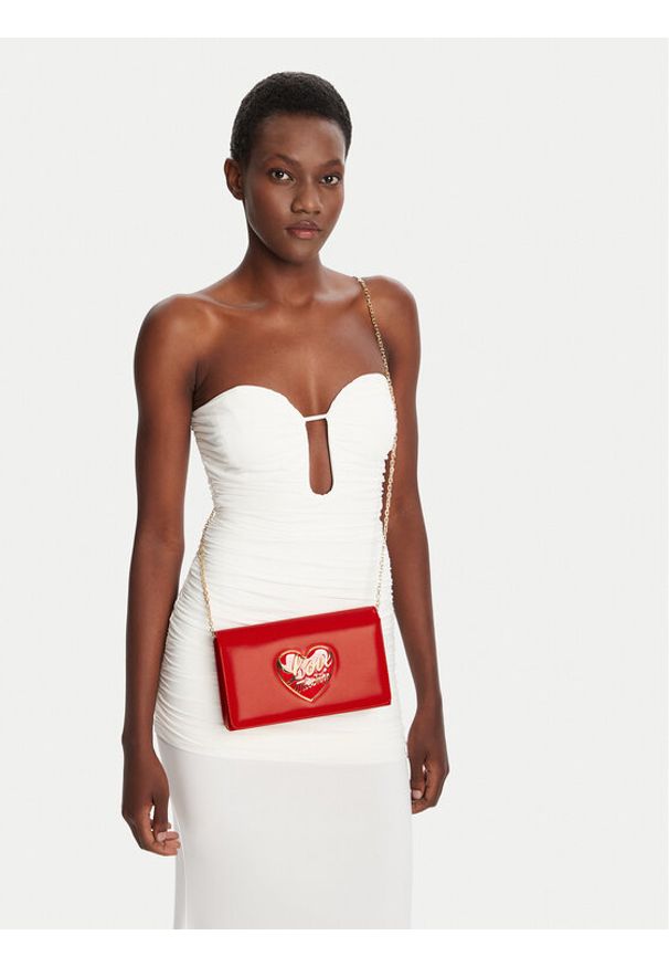 Love Moschino - LOVE MOSCHINO Torebka JC4186PP1NLP0500 Czerwony. Kolor: czerwony. Materiał: skórzane