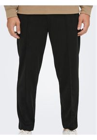 Only & Sons Spodnie dresowe Oxley 22021337 Czarny Tapered Fit. Kolor: czarny. Materiał: syntetyk, dresówka #5