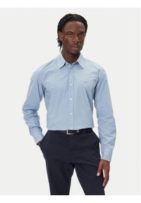 BOSS Koszula Relegant 50518304 Błękitny Regular Fit. Kolor: niebieski. Materiał: bawełna