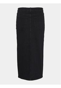 Vero Moda Spódnica ołówkowa Lina 10300188 Czarny Regular Fit. Kolor: czarny. Materiał: bawełna #5