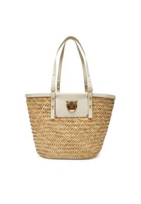 Pinko - PINKO Torebka Love Summer Basket PE 25 PLTT 103324 A1RL Beżowy. Kolor: beżowy