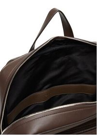 Calvin Klein Plecak Micro Pebble Slim Sq Bp 42 LV04D3005G Brązowy. Kolor: brązowy. Materiał: skóra #5