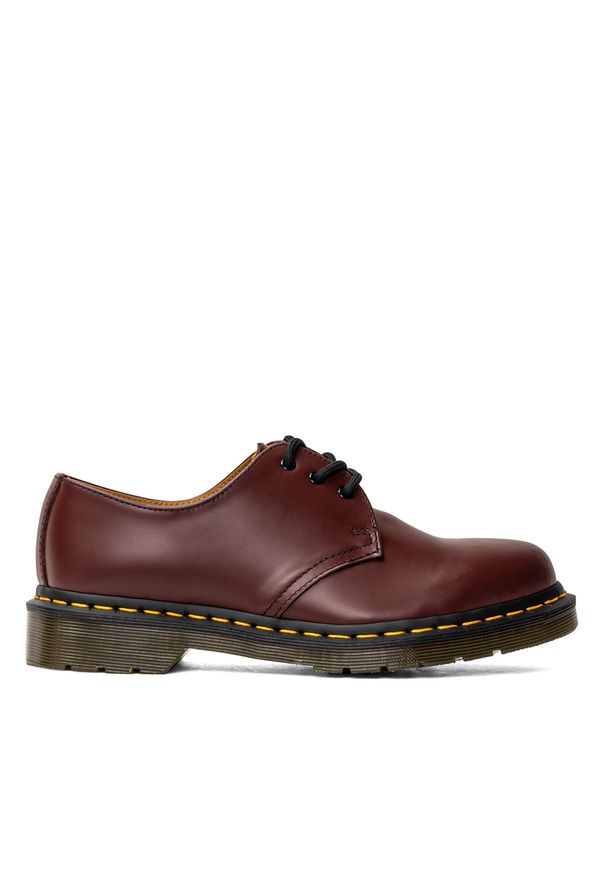 Półbuty unisex bordowe Dr. Martens 1461 Cheery Red Smooth. Kolor: czerwony. Materiał: guma. Sezon: lato