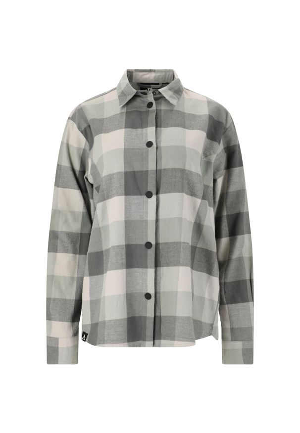 Koszula damska Whistler Riglet. Okazja: na co dzień. Kolor: szary, wielokolorowy, fioletowy. Materiał: bawełna. Styl: casual, klasyczny