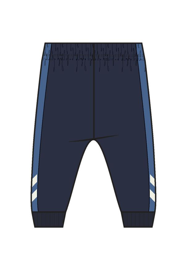 Spodnie dresowe dla niemowląt Hummel Mini Regular Block. Kolor: niebieski. Materiał: dresówka