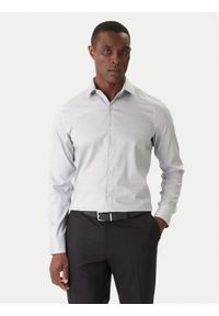 Calvin Klein Koszula LV019EU057 Niebieski Slim Fit. Kolor: niebieski. Materiał: bawełna