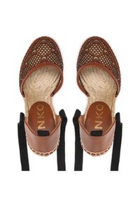 Pinko Espadryle Patty Sandalo PE 22 BLKS1 1H211A Y86A Brązowy. Kolor: brązowy. Materiał: skóra #6